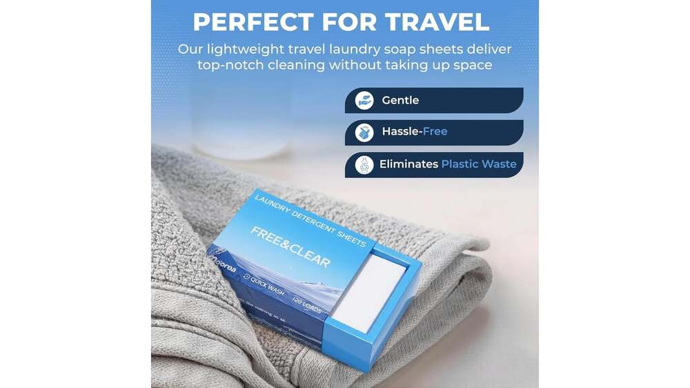 Moorea - Laundry Detergent Eco Sheets Fragrance Free - 120 Sheets - Picture 3 of 8